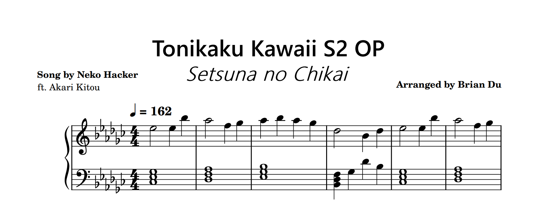 Tonikaku Kawaii Season 2 Opening Song Full