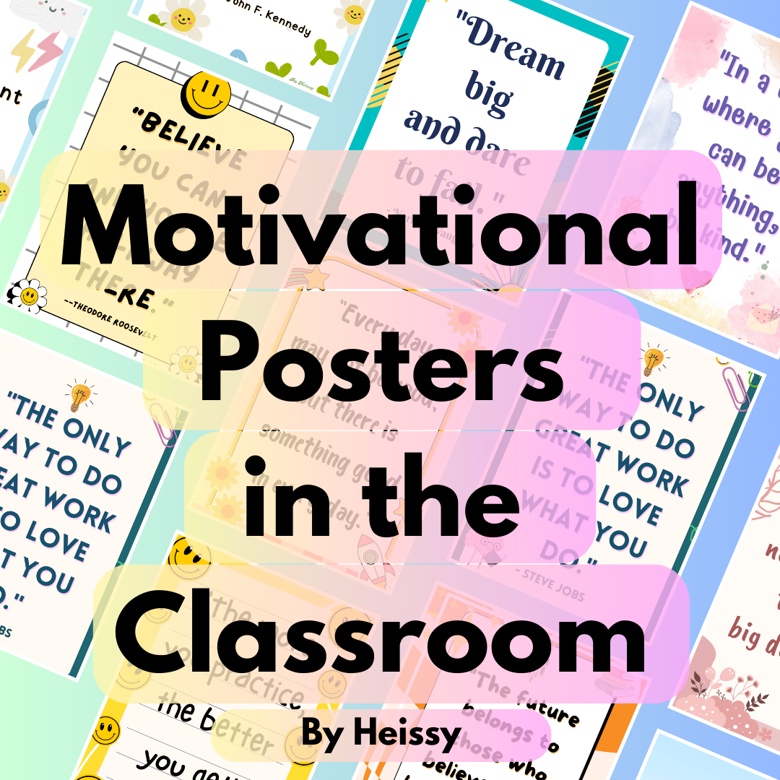 Motivational Posters in the Classroom - Heissy's Ko-fi Shop - Ko-fi ️ ...