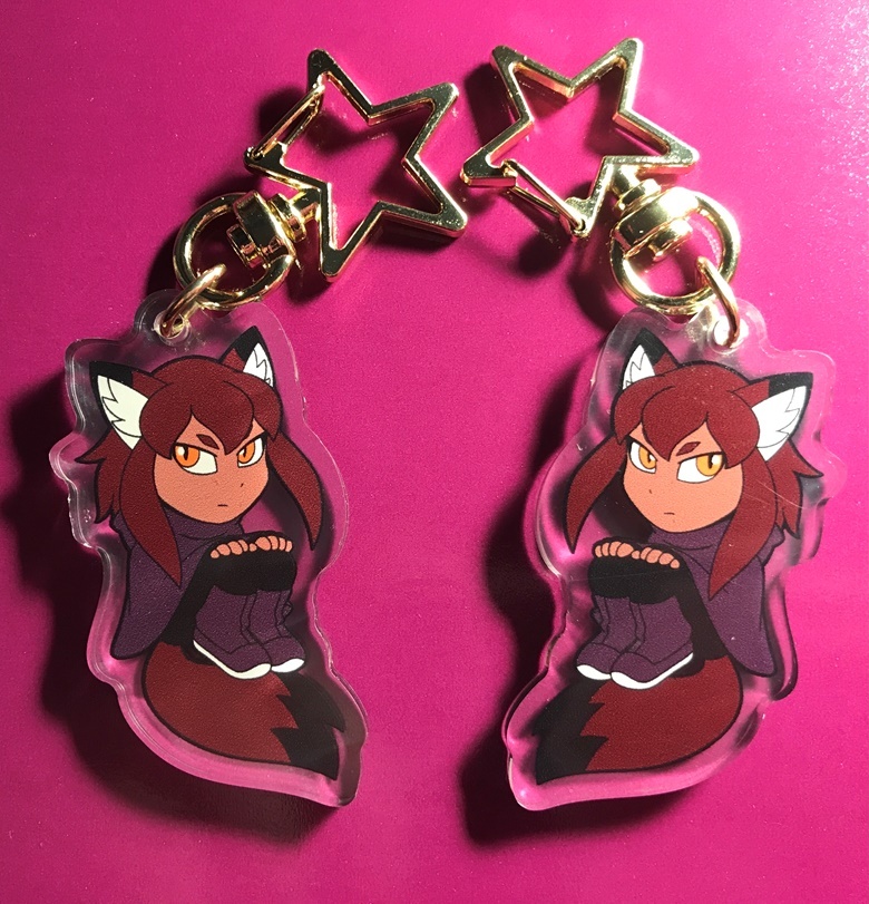 Rubi Chibi Float Double-Sided Keychain Charm - Firestorm Fox's Ko-fi ...