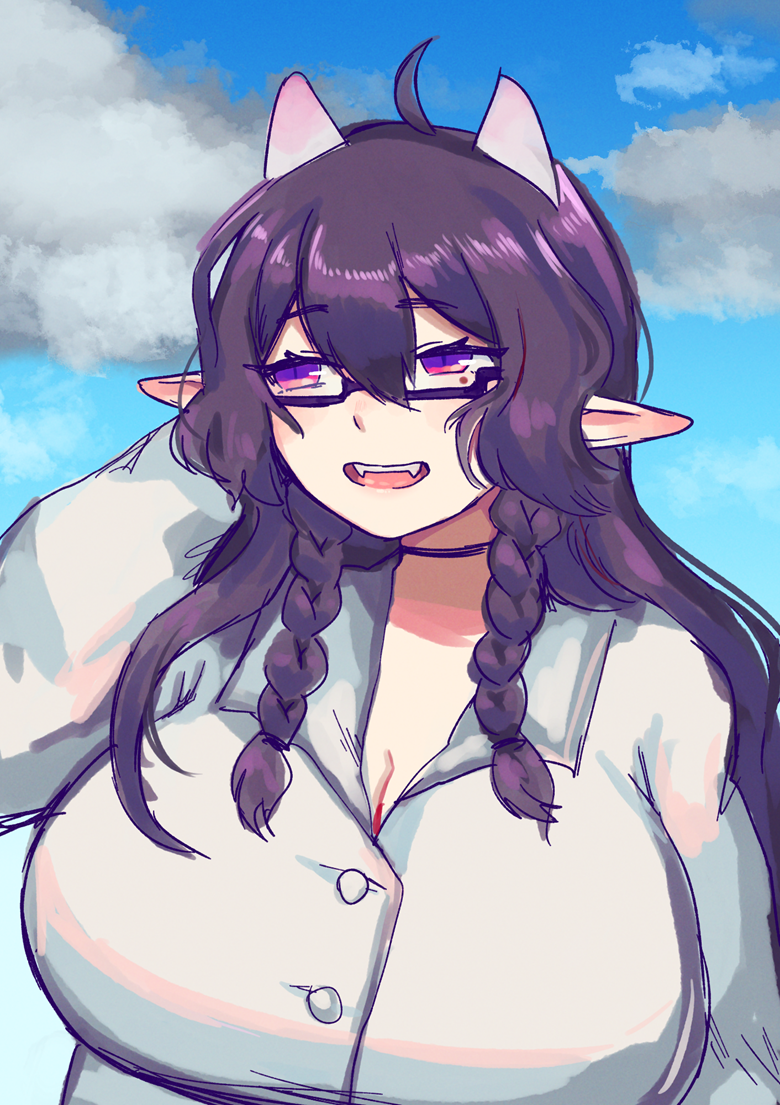 Shy Demon Office Lady - catastrothy's Ko-fi Shop - Ko-fi ❤️ Where creators  get support from fans through donations, memberships, shop sales and more!  The original 'Buy Me a Coffee' Page.