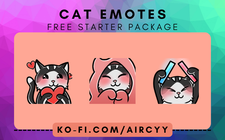 CAT LOVE EMOTE FOR TWITCH, DISCORD IN 5 COLORS - Voideyes's Ko-fi Shop -  Ko-fi ❤️ Where creators get support from fans through donations,  memberships, shop sales and more! The original 'Buy
