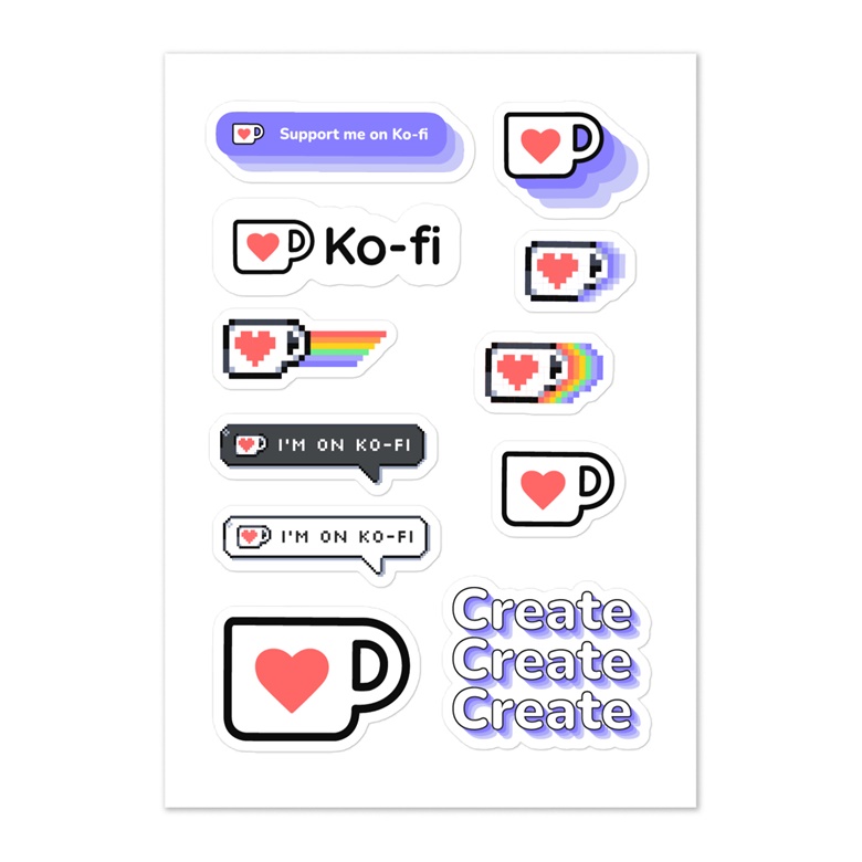 Cute Reusable Sticker Book - Libearty's Ko-fi Shop - Ko-fi ❤️ Where  creators get support from fans through donations, memberships, shop sales  and more! The original 'Buy Me a Coffee' Page.