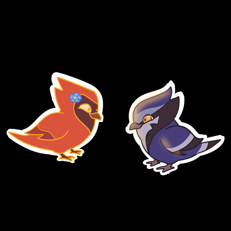 OWl / Boo!! 、FLAP、KICKASS Owl House Vinyl Stickers Flapjack and Waffles - Rosie Boo