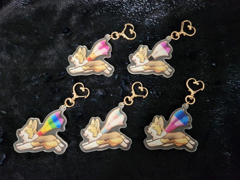 corgi pride flag keycharms - ThirdEyeCreations's Ko-fi Shop - Ko-fi ️ ...