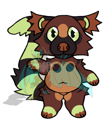 Cocoa Mint Binturong Adopt - IceDragonQueen22's Ko-fi Shop - Ko-fi ️ ...