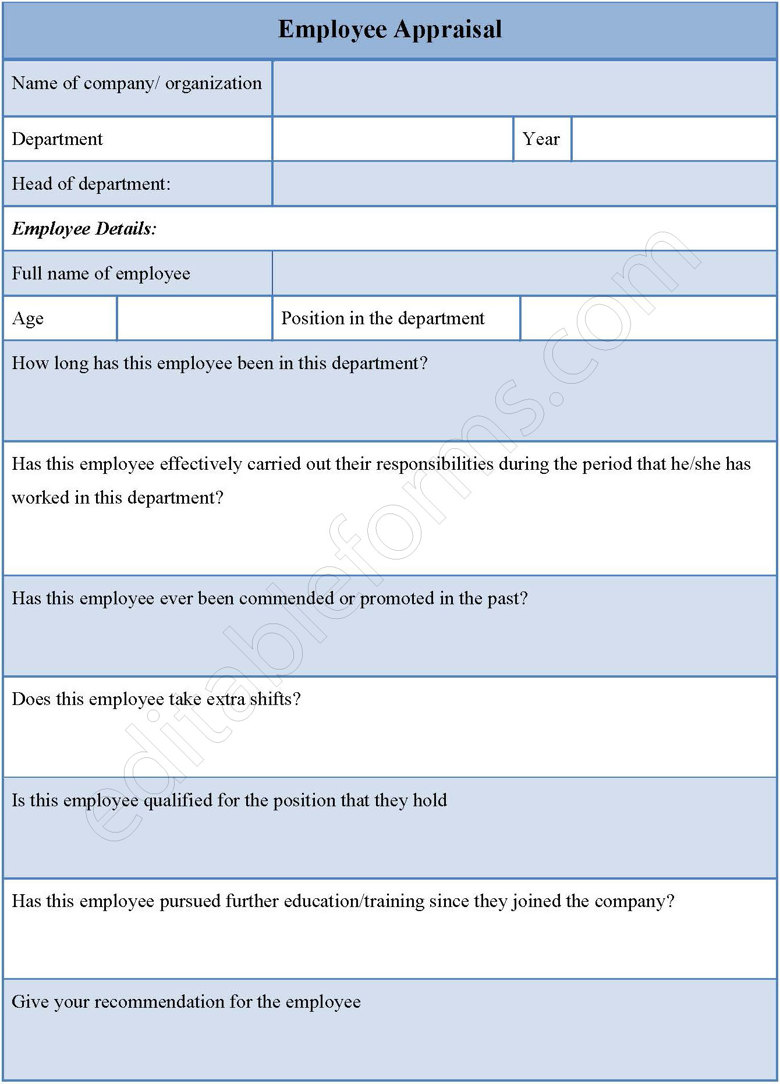 Employment Self Appraisal Fillable Pdf Template Editable Forms S Ko Fi Shop Self Assessment