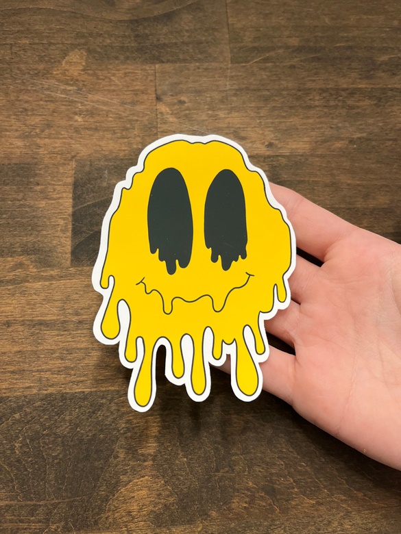 Smiley Flower Sticker – Cozy Drip Clothing