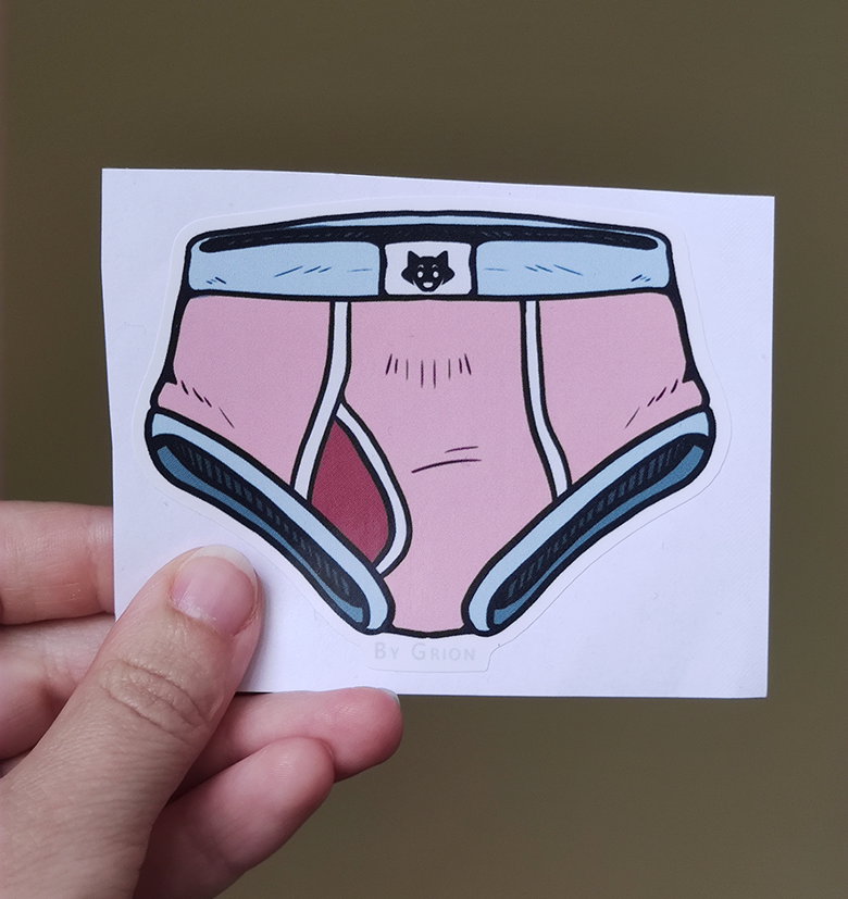 Trans underwear sticker - Grion FursuitUP's Ko-fi Shop