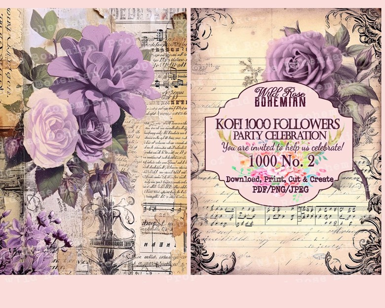 〰〰 Wrb Kofi 1000 Followers Party Favor 2 〰〰 Member Edition - Wild Rose 