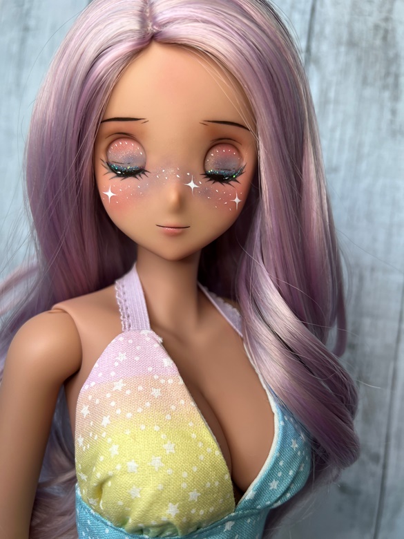 Smart doll happy! Mirai store in tea custom modified head only