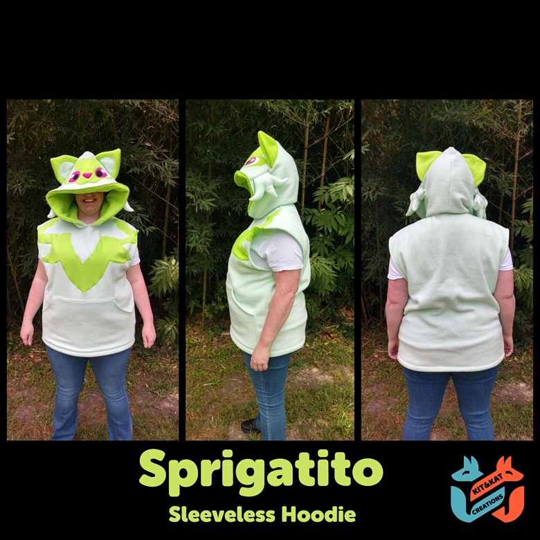 Sprigatito Sleeveless Hoodie Kit and Kat Creations's Ko-fi Shop - Ko-fi ❤️ Where creators get support from fans through memberships, shop sales and The original 'Buy Me Coffee'
