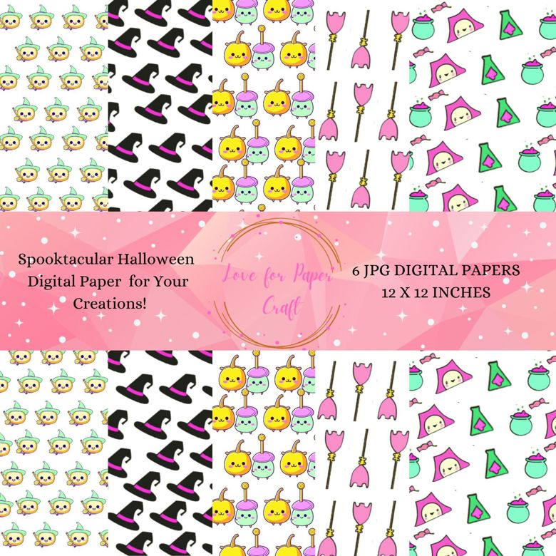 Spooktacular Halloween 12x12 Cardstock