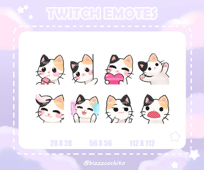 CAT LOVE EMOTE FOR TWITCH, DISCORD IN 5 COLORS - Voideyes's Ko-fi Shop -  Ko-fi ❤️ Where creators get support from fans through donations,  memberships, shop sales and more! The original 'Buy