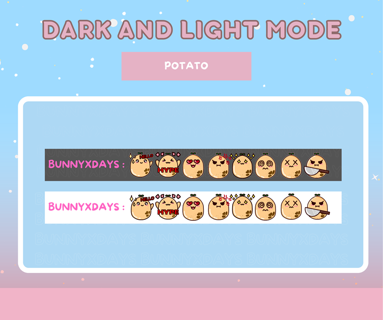 FREE POTATO TWITCH/DISCORD EMOTES - Bunnie's Ko-fi Shop - Ko-fi ️ Where ...