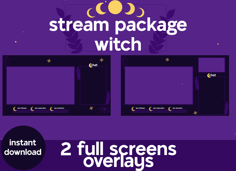 Twitch stream package - Witch - IsabelleKrueger's Ko-fi Shop - Ko-fi ❤️  Where creators get support from fans through donations, memberships, shop  sales and more! The original 'Buy Me a Coffee' Page.