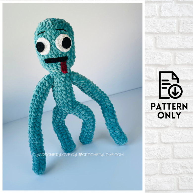 Patrón Pdf Amigurumi Green Y Purple, Rainbow Friends - $ 1.200 en