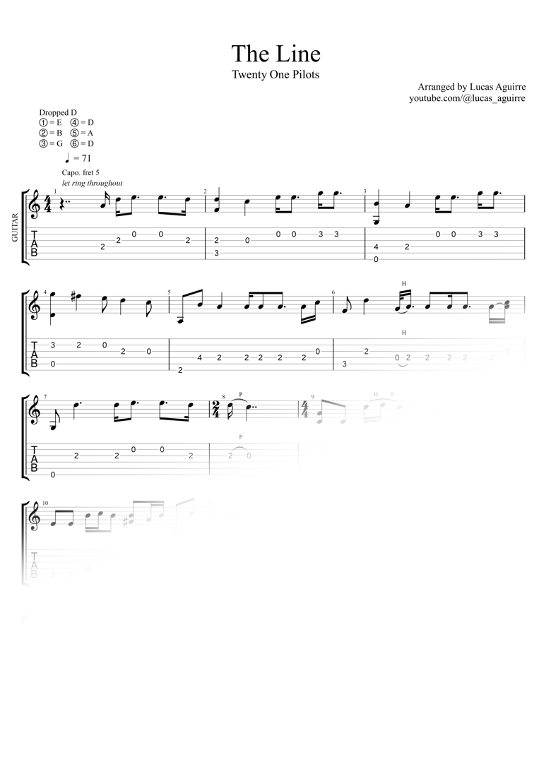 Fingerstyle Guitar 誌 Ponpon Shit - Cyberpunk Fingerstyle Guitar Tab - P.T. Adamczyk