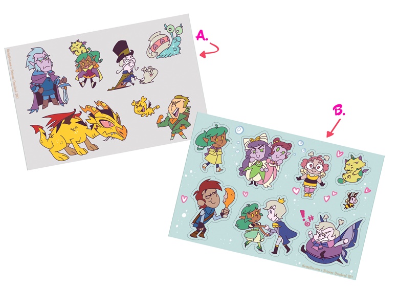 The Owl House Characters Sticker Sheet 