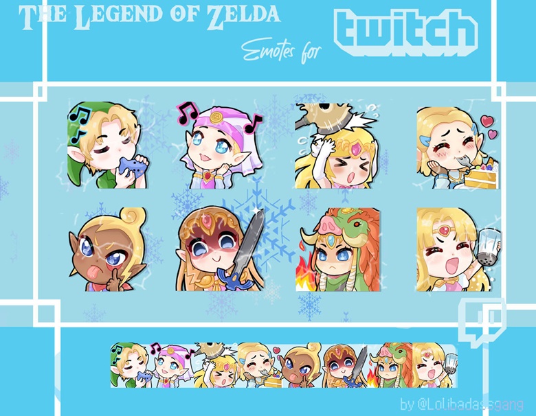 Twitch Animated Emote Sunglasses Link Cool Link Zelda 