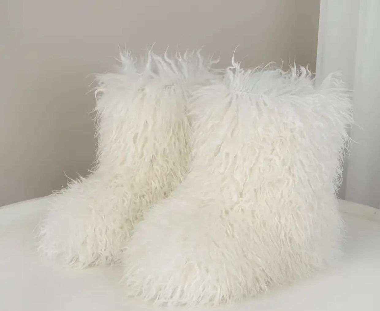 Fluffy fluffy warm cold weather shoes gift for missmoonity ...