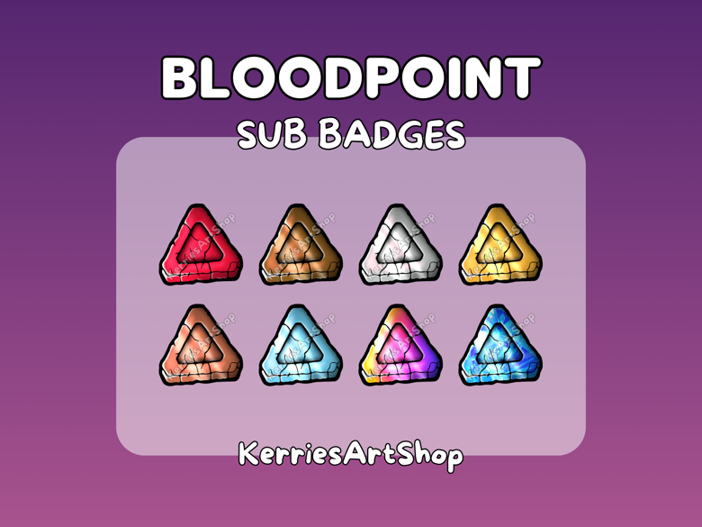 DBD Bloodpoint Sub Badges - KerriesArtShop's Ko-fi Shop - Ko-fi ️ Where ...