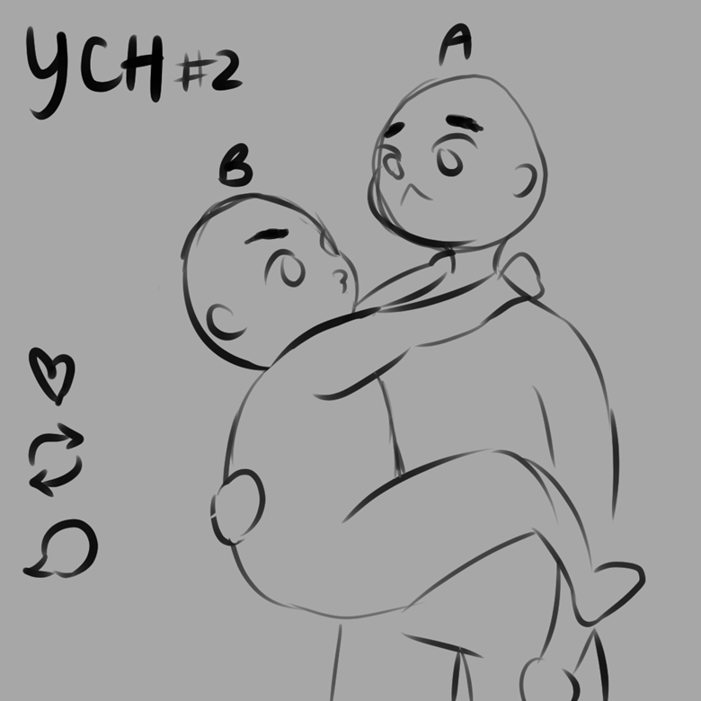 YCH Commision Example Cute Poses by arktoons on DeviantArt