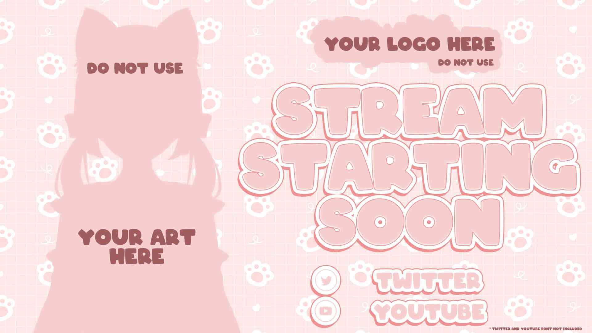 Free Cat Paw Vtuber Stream 3 Panel Pack Myuumimis Ko Fi Shop Ko Fi ️ Where Creators Get