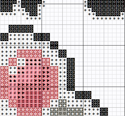 Contrasting Counted Cross Stitch Squares: 50 Counted Cross Stitch Patterns  (Volume #6) (Paperback)