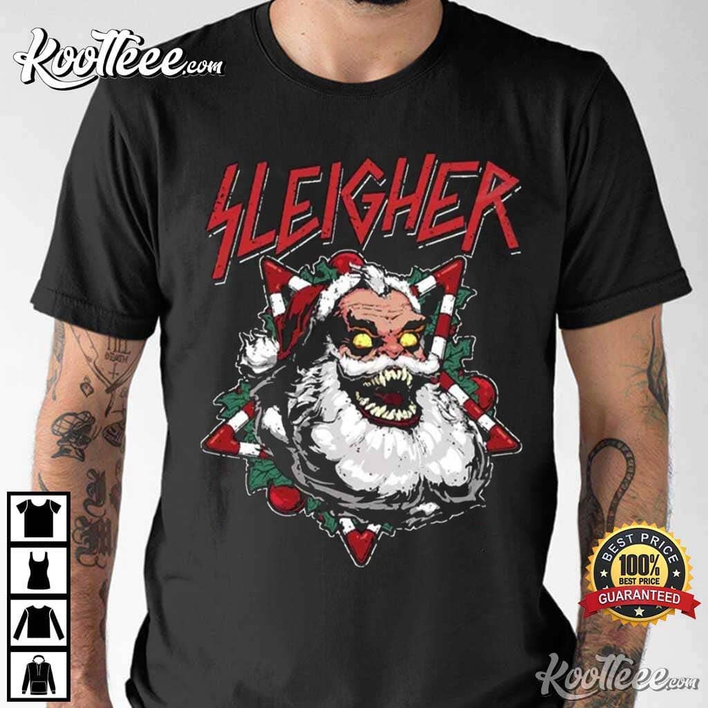 metal christmas t shirt