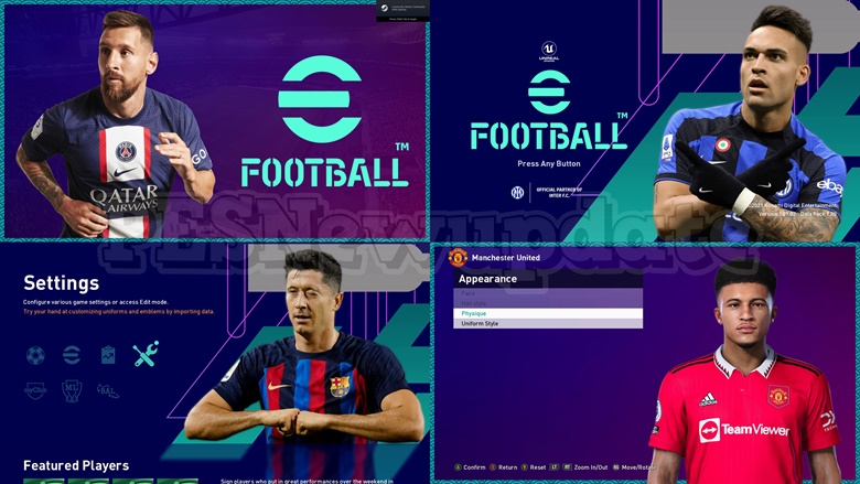 PES 2022 Season Update Concept Menu for PES 2021 by PESNewupdate ~