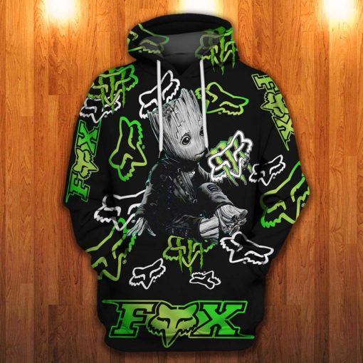 gift for groot lover Biker gift for racer green monster enerfy fox racing hoodie 3d bruceniu s Ko fi Shop Ko fi Where creators get support from fans through donations memberships shop