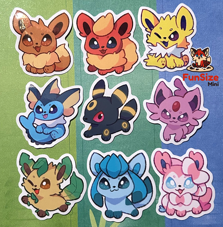 Eevee evolutions Pokemon stickers PNG - Lylia Creations's Ko-fi Shop -  Ko-fi ❤️ Where creators get support from fans through donations,  memberships, shop sales and more! The original 'Buy Me a Coffee