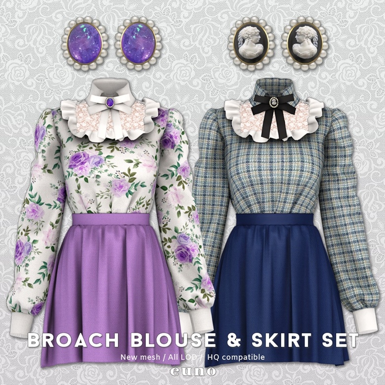 Blouse & Mini-Skirt Bijou Nichi Classy Butterfly Set-up – ARCANA ARCHIVE