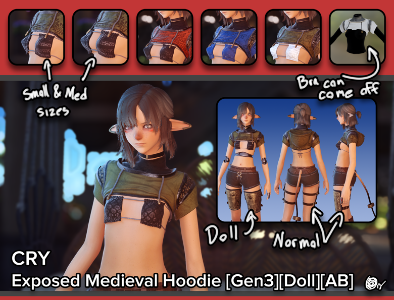 Cry] Low-Cut Panties [Gen3][Doll Support] + IVCS Miqo - Yaelle