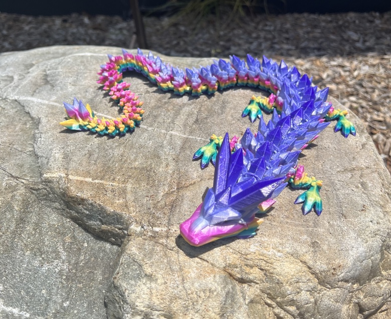 3D Crystal Dragon with Wings - Small – Karmic Konnection Inc