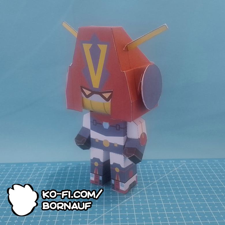Combattler V - Papercraft template - Bornauf&rsquo;s Ko-fi Shop - Ko-fi 