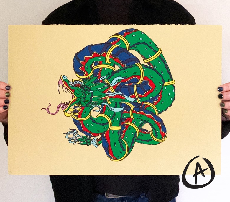 Quetzalcoatl Screen Print - Dave Kopka's Ko-fi Shop - Ko-fi ️ Where ...