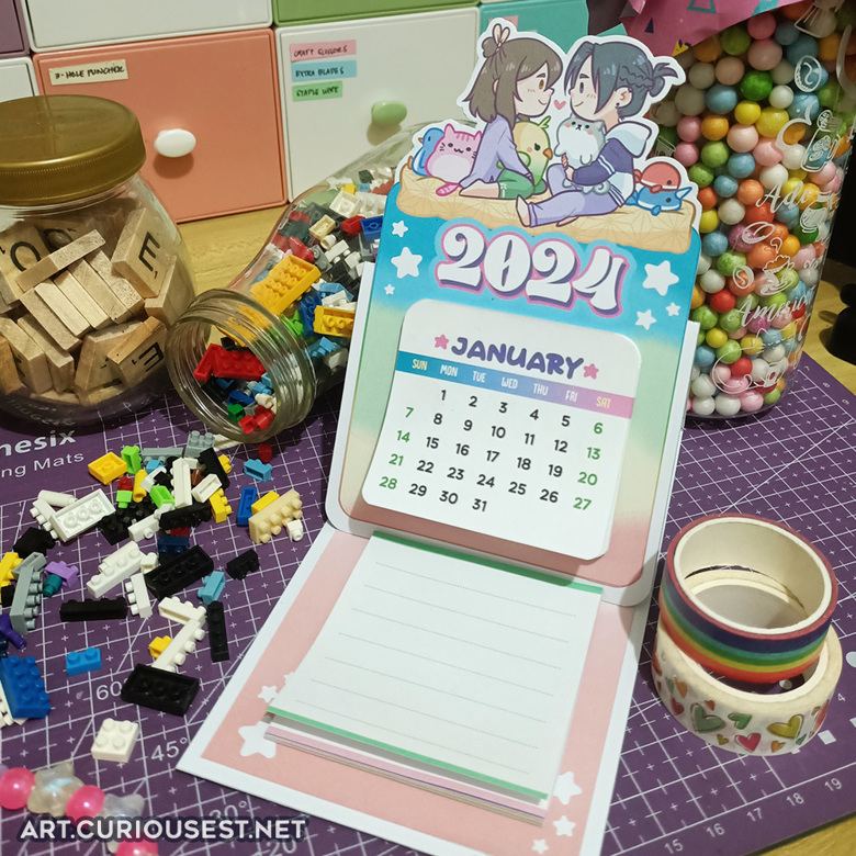 DIY Sangcheng Sleepover 2024 Calendar Ali Curiousest's Kofi Shop