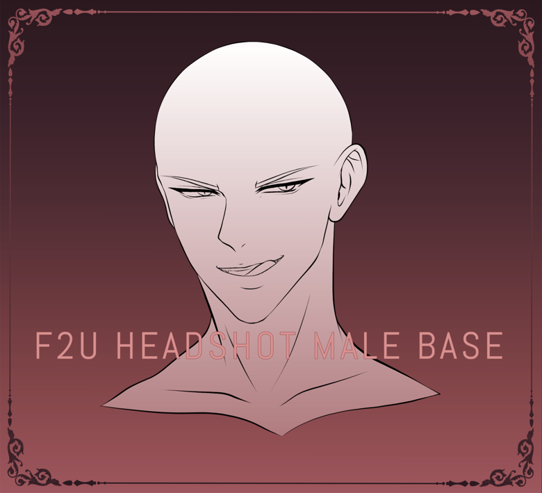 F2U | Headshot Male Base - sankta's Ko-fi Shop - Ko-fi ️ Where creators ...