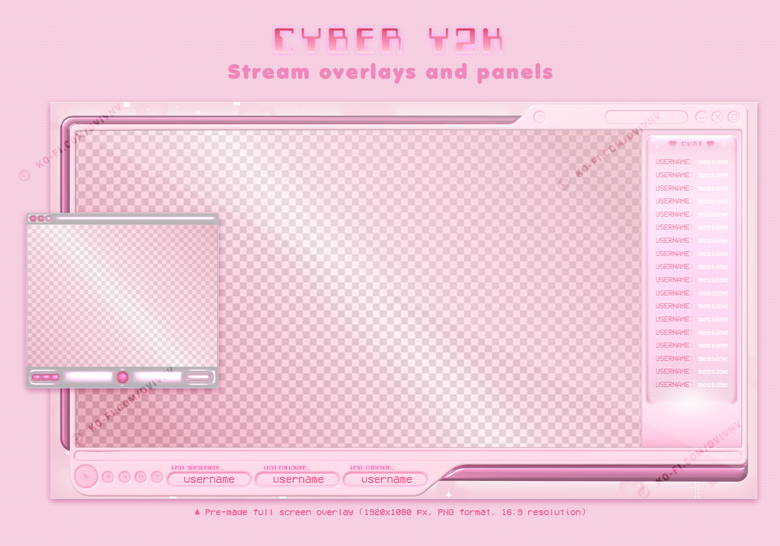Intro Templates #3: Y2K Pink Cyber Aesthetic 🎮💖｜FREE Download 