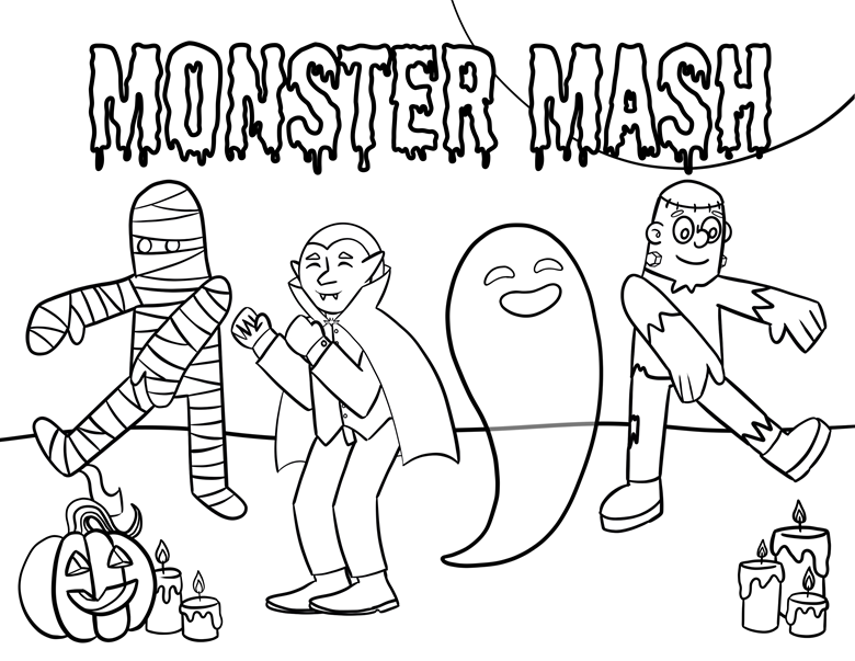 Mash-Up Coloring Set Monster Mash
