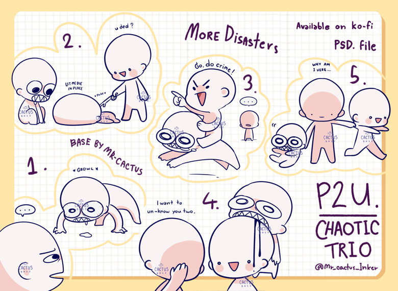 P2U Chaotic Trio - Mr-cactus's Ko-fi Shop - Ko-fi ️ Where creators get ...