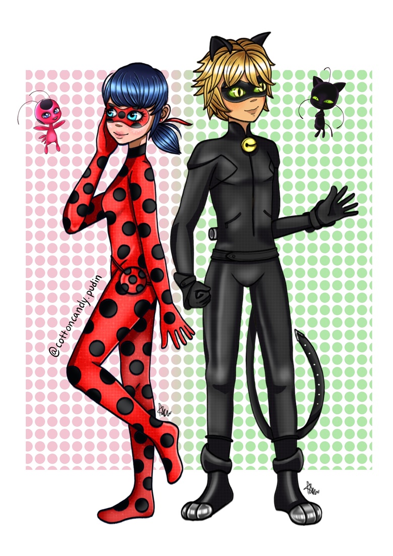 Ladybug & Cat Noir Print - Cottoncandy.pudin's Ko-fi Shop - Ko-fi ❤️ Where  creators get support from fans through donations, memberships, shop sales  and more! The original 'Buy Me a Coffee' Page.