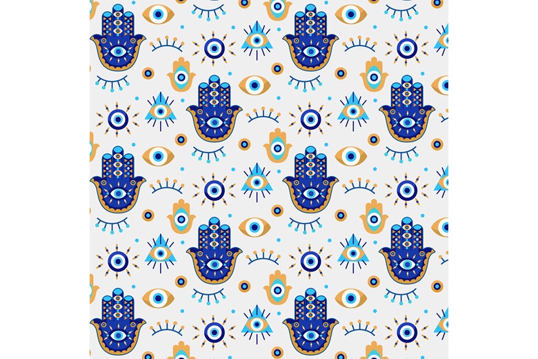 Boho Hamsa Pattern Print Yoga Mat – GearFrost