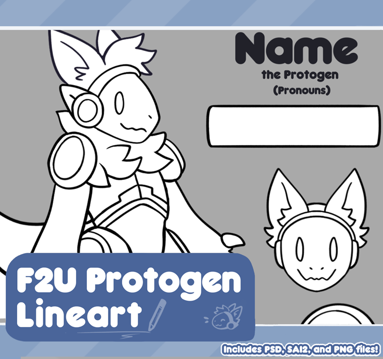 Protogen Base P2U - saintsuu's Ko-fi Shop - Ko-fi ❤️ Where