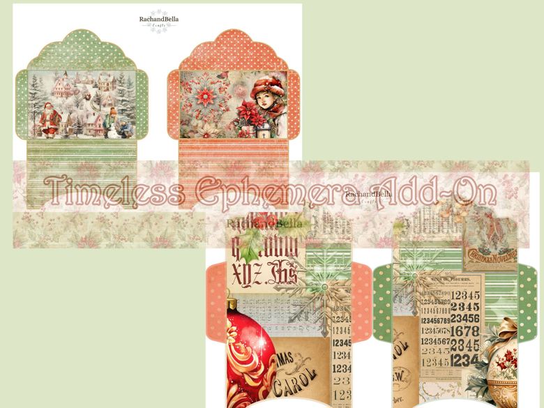 Timeless Christmas Collection - Ephemera Add-On Kit - Rach And Bella ...