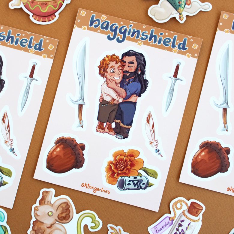 Bagginshield Sticker Sheet - Inês's Ko-fi Shop - Ko-fi ️ Where creators ...