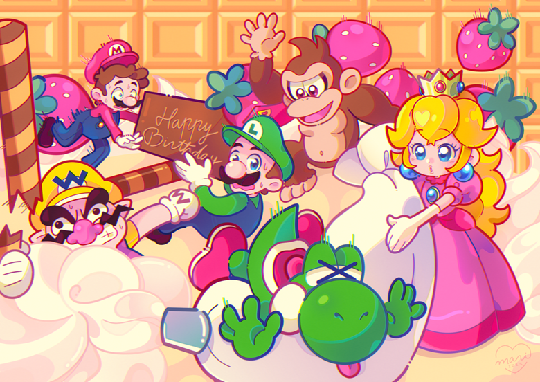 Mario Party! PSD + PNG + Timelapse - Marikyuun's Ko-fi Shop - Ko-fi ️ ...