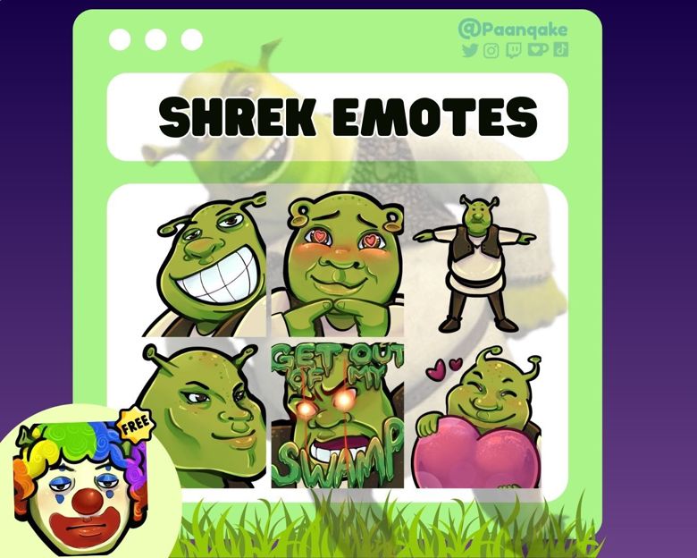 Shrek T pose | Sticker