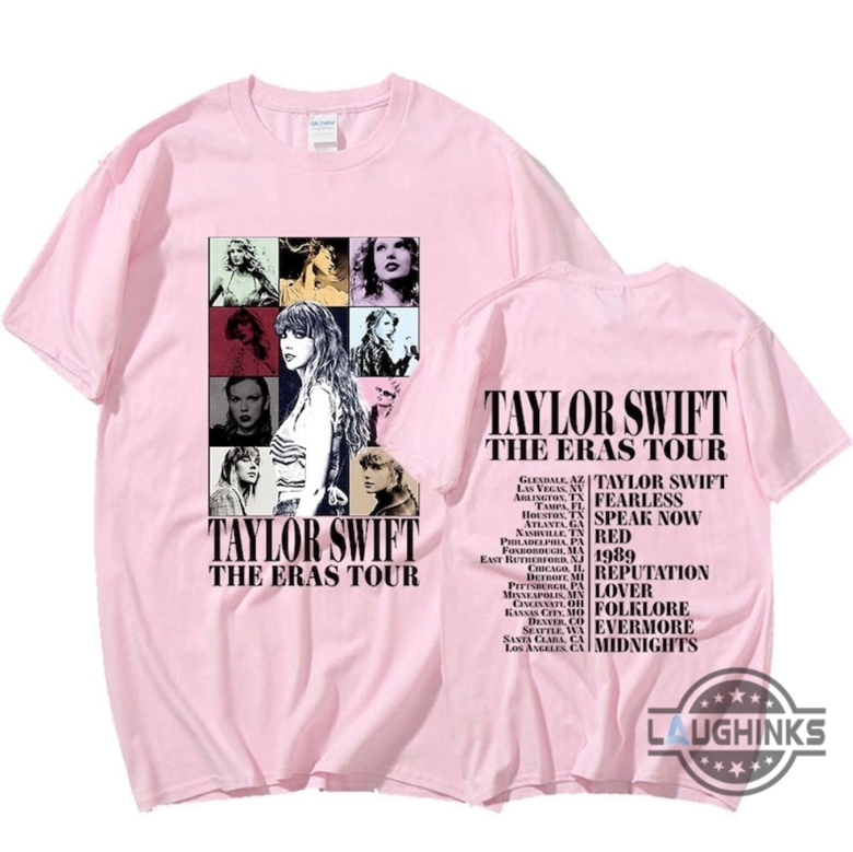 Taylor Swift Albums Shirt Back Best Taylor Swift Merch Taylor Eras Tour  Shirt - Laughinks